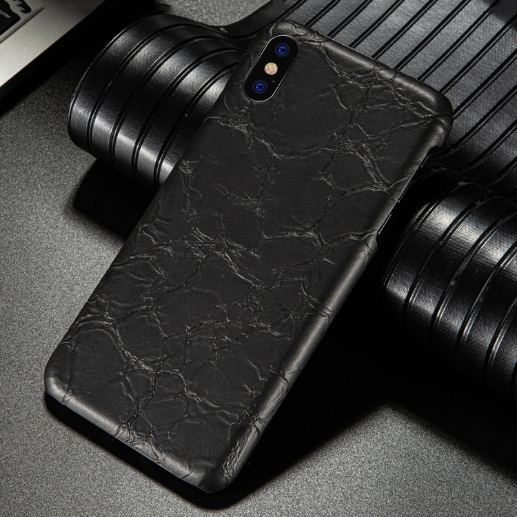 

For iPhone XS / X Retro Dragon Texture Phone Case(Black)