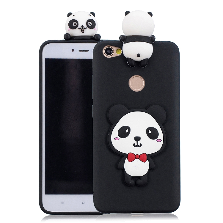 

For Xiaomi Redmi Note 5A 3D Cartoon Pattern Shockproof TPU Protective Case(Red Bow Panda)