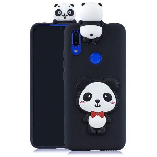 

For Xiaomi Redmi Note 7 3D Cartoon Pattern Shockproof TPU Protective Case(Red Bow Panda)