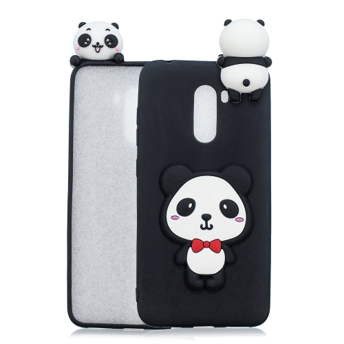 

For Xiaomi Pocophone F1 3D Cartoon Pattern Shockproof TPU Protective Case(Red Bow Panda)