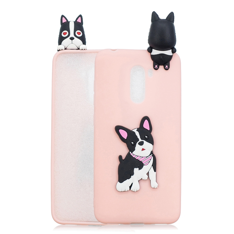 

For Xiaomi Pocophone F1 3D Cartoon Pattern Shockproof TPU Protective Case(Cute Dog)