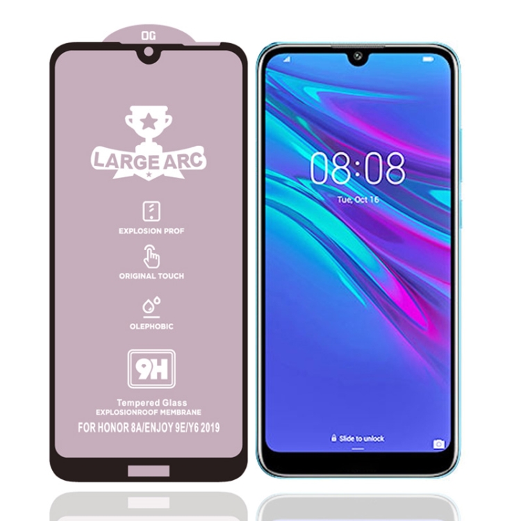 

For Huawei Y6 (2019) 9H HD High Alumina Full Screen Tempered Glass Film