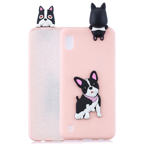 

For Galaxy A10 3D Cartoon Pattern Shockproof TPU Protective Case(Cute Dog)