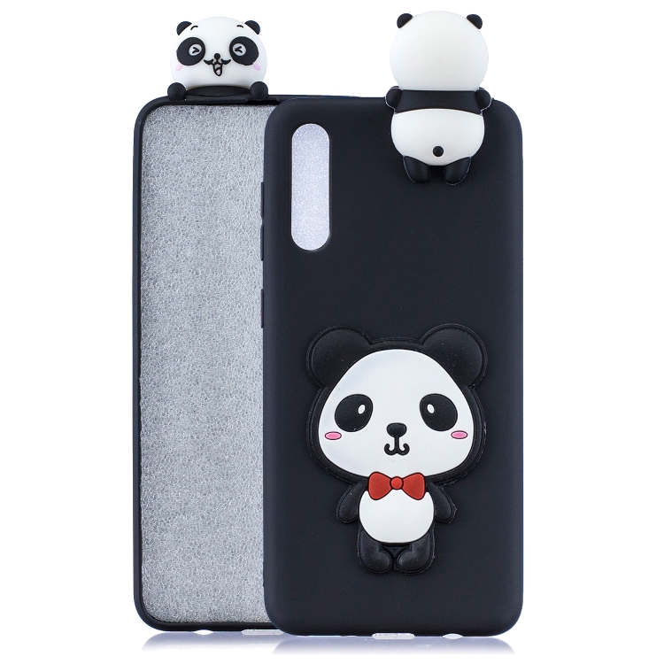 

For Galaxy A50 3D Cartoon Pattern Shockproof TPU Protective Case(Red Bow Panda)