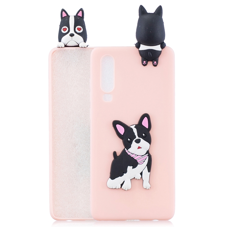 

For Galaxy A70 3D Cartoon Pattern Shockproof TPU Protective Case(Cute Dog)