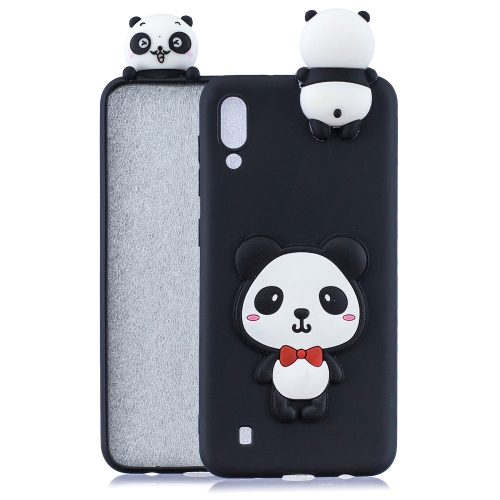 

For Galaxy M10 3D Cartoon Pattern Shockproof TPU Protective Case(Red Bow Panda)