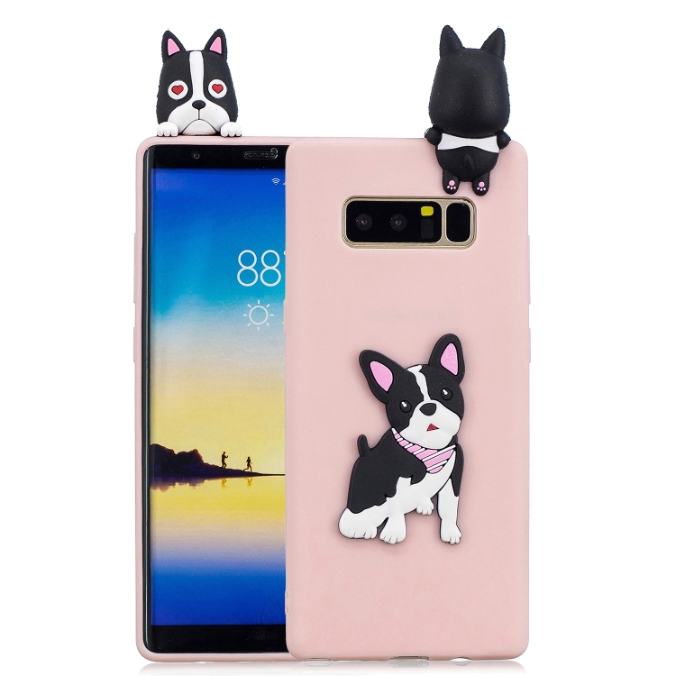 

For Galaxy Note 8 3D Cartoon Pattern Shockproof TPU Protective Case(Cute Dog)