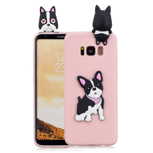 

For Galaxy S8 3D Cartoon Pattern Shockproof TPU Protective Case(Cute Dog)