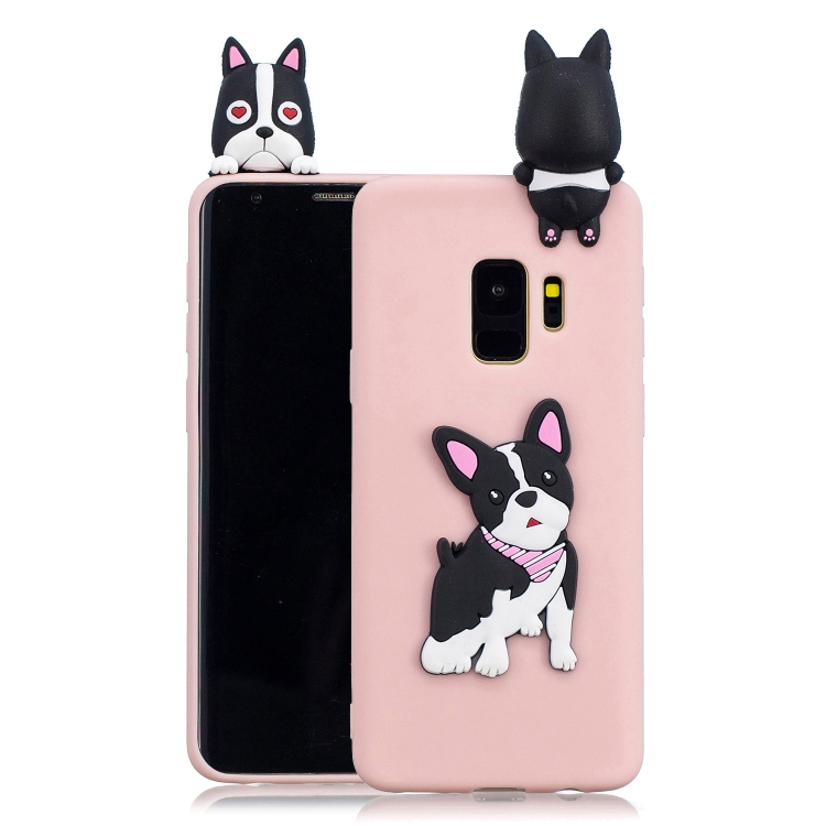

For Galaxy S9 3D Cartoon Pattern Shockproof TPU Protective Case(Cute Dog)