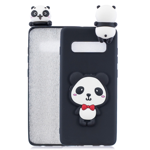 

For Galaxy S10 5G 3D Cartoon Pattern Shockproof TPU Protective Case(Red Bow Panda)