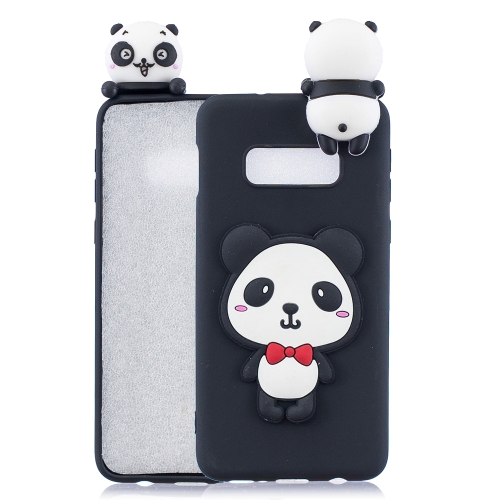 

For Galaxy S10e 3D Cartoon Pattern Shockproof TPU Protective Case(Red Bow Panda)