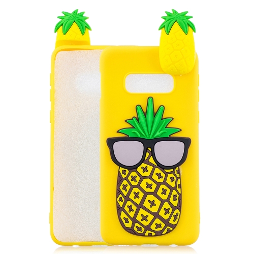 

For Galaxy S10e 3D Cartoon Pattern Shockproof TPU Protective Case(Big Pineapple)