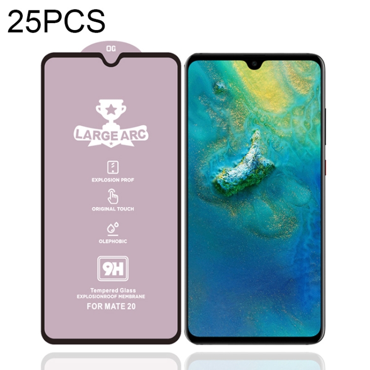 

For Huawei Mate 20 25 PCS 9H HD High Alumina Full Screen Tempered Glass Film