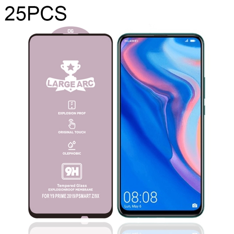 

For Huawei P Smart Z 25 PCS 9H HD High Alumina Full Screen Tempered Glass Film