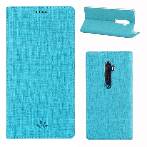 

For OPPO Reno 2Z & Reno 2F Magnet Horizontal Flip Shockproof TPU + PU Leather Protective Case Card Slot & Holder(Blue)