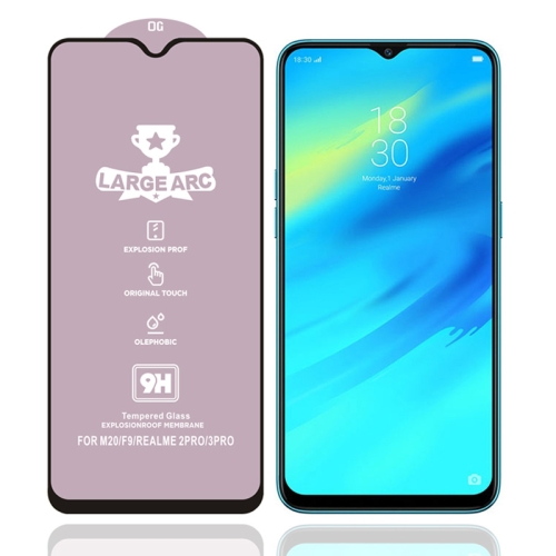 

For OPPO Realme 2 Pro 9H HD High Alumina Full Screen Tempered Glass Film