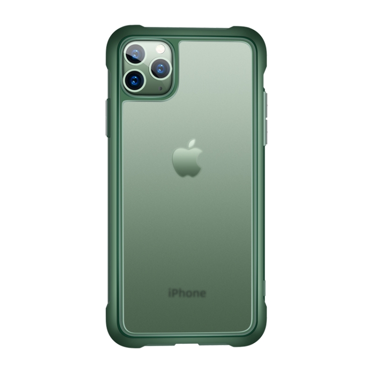 

For iPhone 11 Pro Max JOYROOM McLaren Series Transparent Frosted Silicon + PC Protective Case(Green)