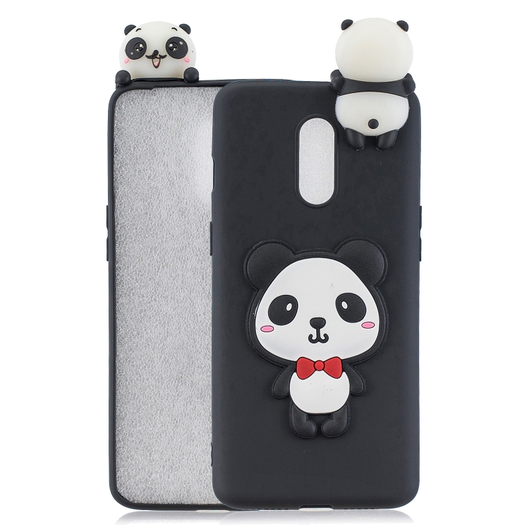 

For OnePlus 7 3D Cartoon Pattern Shockproof TPU Protective Case(Red Bow Panda)