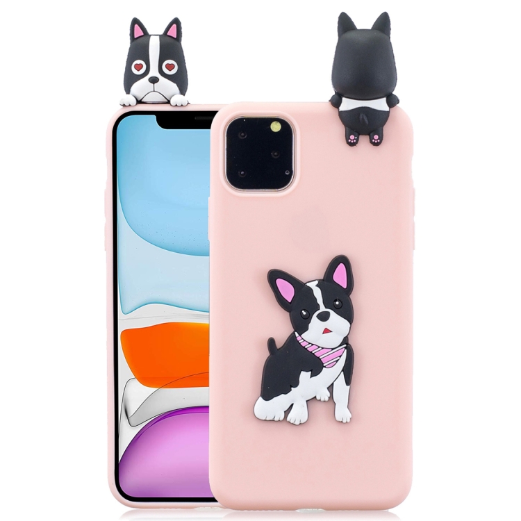 

For iPhone 11 3D Cartoon Pattern Shockproof TPU Protective Case(Cute Dog)