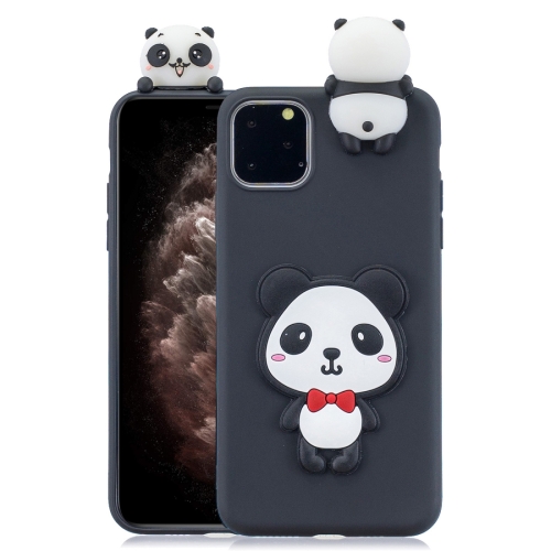 

For iPhone 11 Pro Max 3D Cartoon Pattern Shockproof TPU Protective Case(Red Bow Panda)