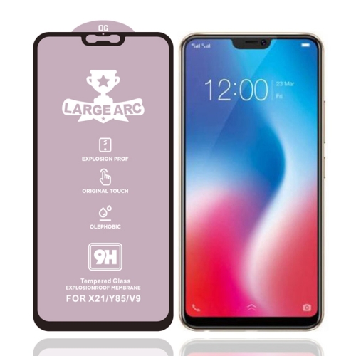 

For Vivo V9 9H HD Large Arc High Alumina Full Screen Tempered Glass Film