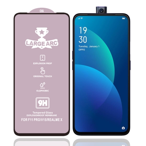 

For Vivo V15 9H HD Large Arc High Alumina Full Screen Tempered Glass Film