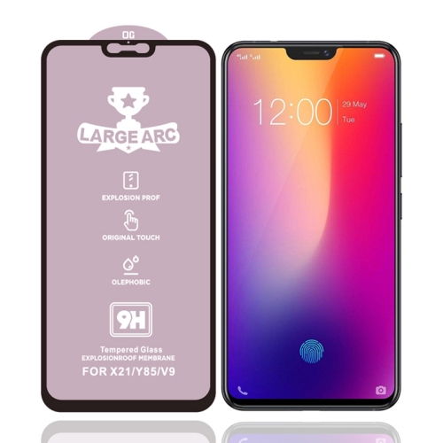 

For Vivo X21 9H HD Large Arc High Alumina Full Screen Tempered Glass Film