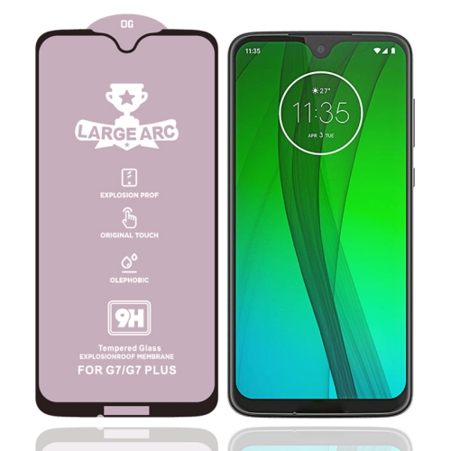 

For Motorola Moto G7 9H HD Large Arc High Alumina Full Screen Tempered Glass Film