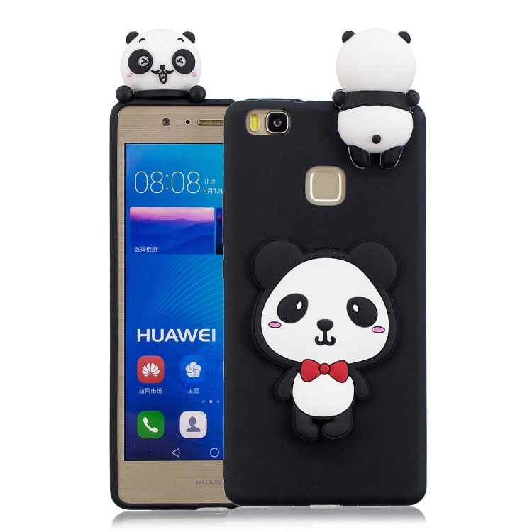 

For Huawei P9 Lite 3D Cartoon Pattern Shockproof TPU Protective Case(Red Bow Panda)
