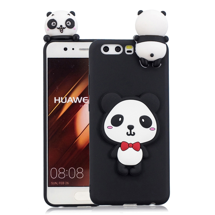 

For Huawei P10 3D Cartoon Pattern Shockproof TPU Protective Case(Red Bow Panda)
