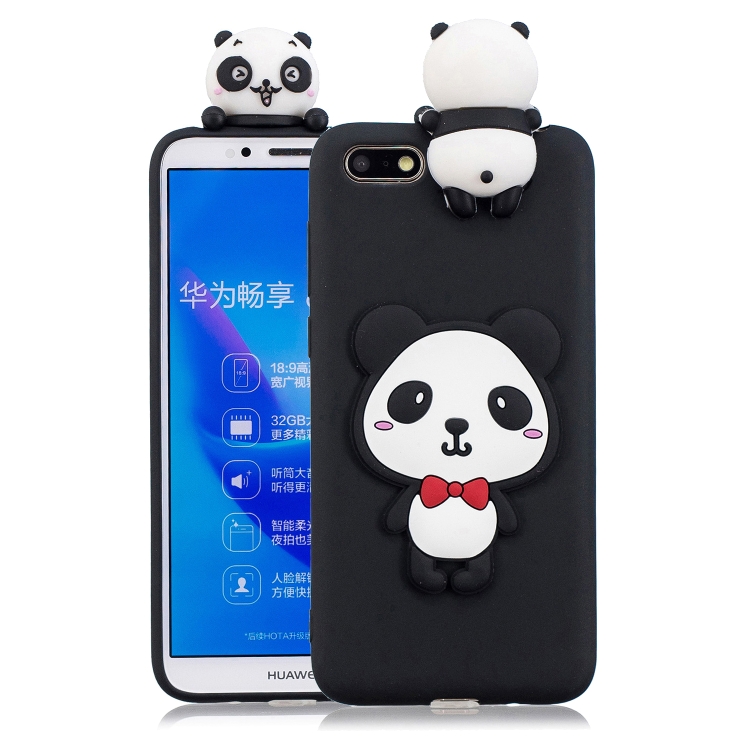 

For Huawei Y5 2018 3D Cartoon Pattern Shockproof TPU Protective Case(Red Bow Panda)
