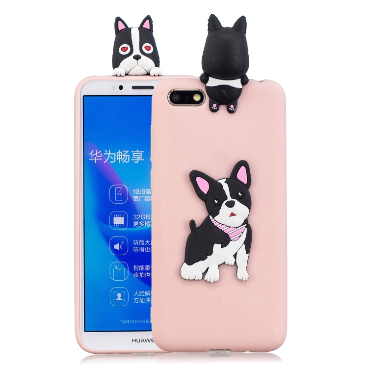 

For Huawei Y5 2018 3D Cartoon Pattern Shockproof TPU Protective Case(Cute Dog)