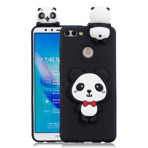 

For Huawei Y9 2018 3D Cartoon Pattern Shockproof TPU Protective Case(Red Bow Panda)