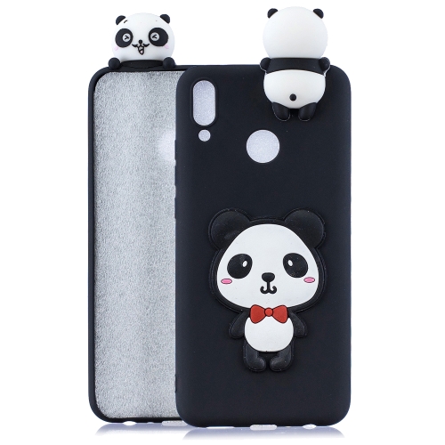 

For Huawei Y9 2019 3D Cartoon Pattern Shockproof TPU Protective Case(Red Bow Panda)