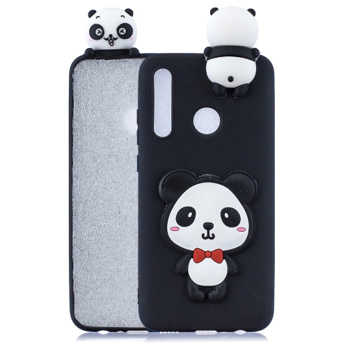 

For Huawei Enjoy 9s 3D Cartoon Pattern Shockproof TPU Protective Case(Red Bow Panda)