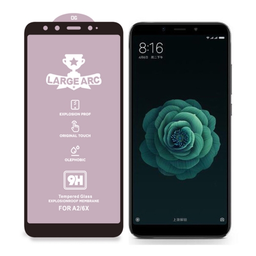 

For Xiaomi Mi 6X 9H HD Large Arc High Alumina Full Screen Tempered Glass Film