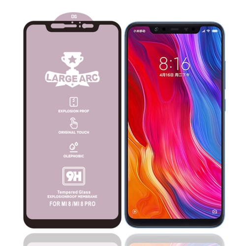 

For Xiaomi Mi 8 9H HD Large Arc High Alumina Full Screen Tempered Glass Film