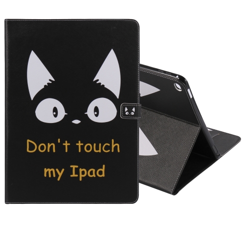 

For iPad Pro 12.9 2018 Colored Drawing Pattern Horizontal Flip PU Leather Case with Holder & Card Slots & Wallet & Sleep / Wake-up Function(Cat Ears)