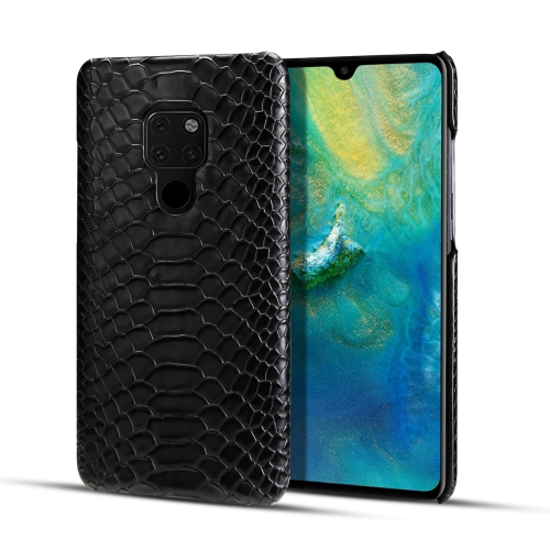 

For Huawei Mate 20 Snakeskin Texture PC + PU Case(Black)