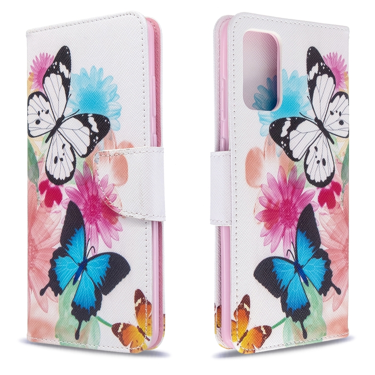 

For Galaxy S20+ Colored Drawing Pattern Horizontal Flip Leather Case with Holder & Card Slots & Wallet(Butterfly)