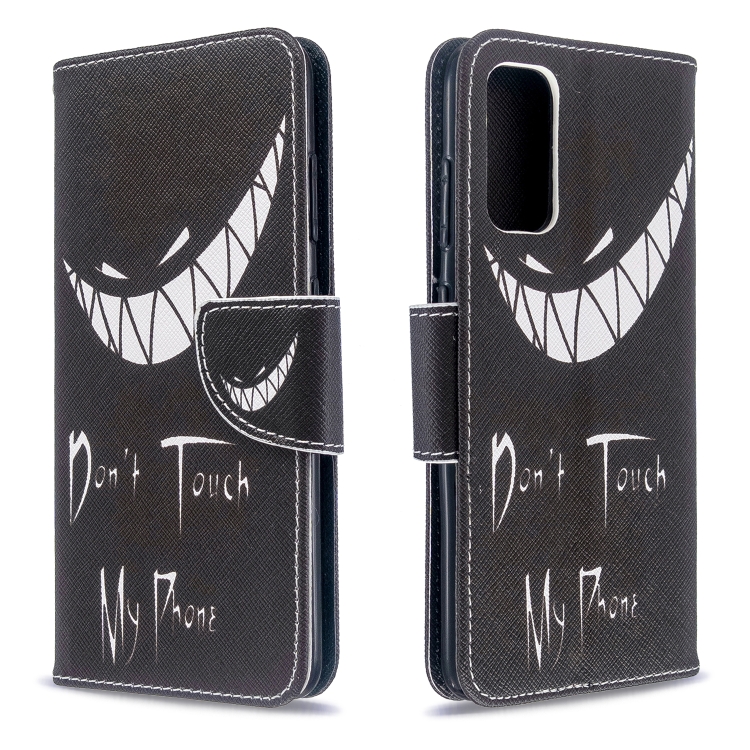 

For Galaxy S20 Colored Drawing Pattern Horizontal Flip Leather Case with Holder & Card Slots & Wallet(Smirk)