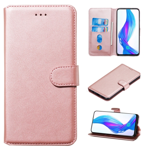 

For OPPO K3 / Realme X Classic Calf Texture Horizontal Flip PU Leather Case, with Holder & Card Slots & Wallet(Rose Gold)