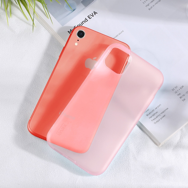 

For iPhone XR X-level Starsand Series Anti-fingerprint All-inclusive Case(Transparent Pink)