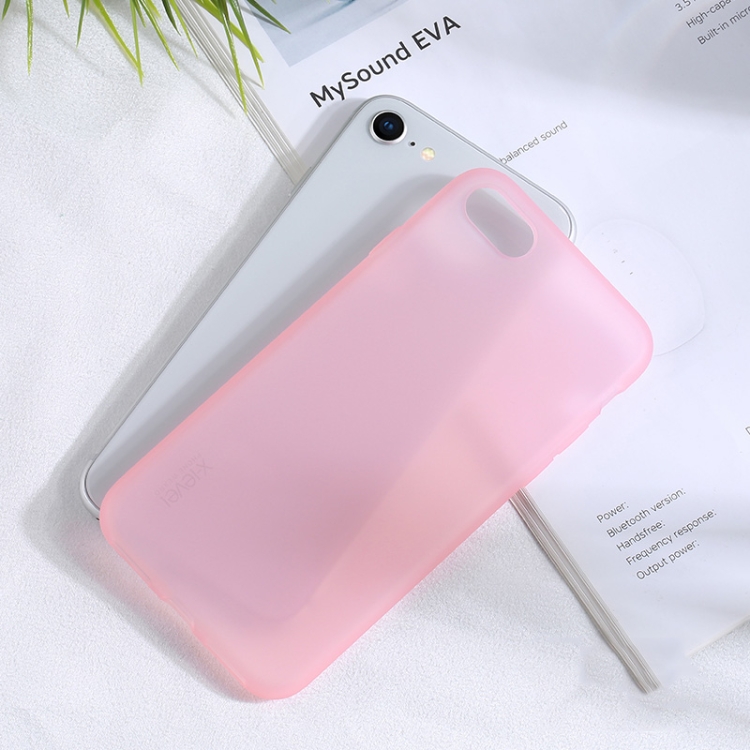 

For iPhone SE 2020 / 8 / 7 X-level Starsand Series Anti-fingerprint All-inclusive Case(Transparent Pink)