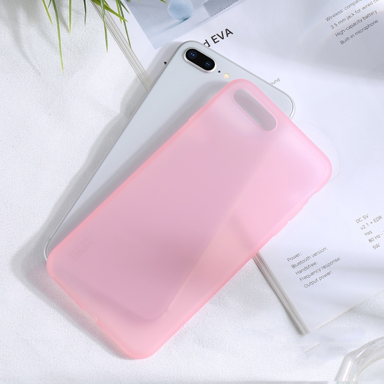 

For iPhone 8 Plus / 7 Plus X-level Starsand Series Anti-fingerprint All-inclusive Case(Transparent Pink)