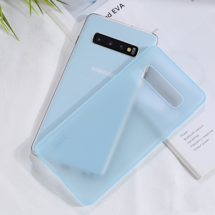 

For Galaxy S10 X-level Starsand Series Anti-fingerprint All-inclusive Case(Transparent Blue)