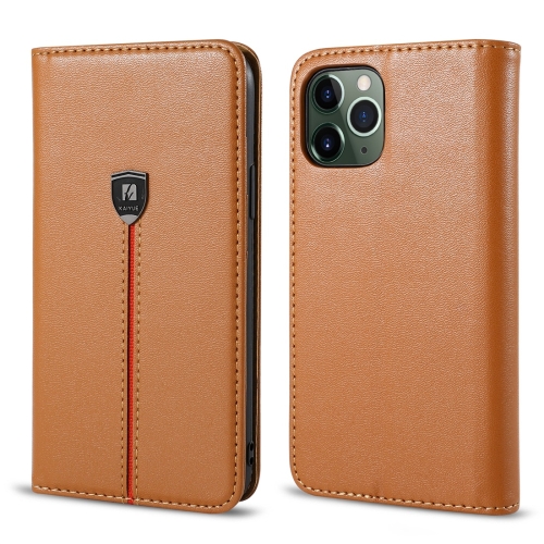 

For iPhone 11 Pro Microfiber Horizontal Flip Leather Case with Holder & Card Slots & Wallet(Brown)