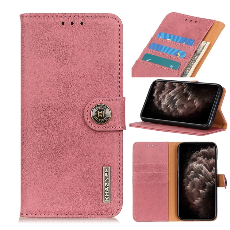 

For iPhone 11 Pro Max Cowhide Texture Horizontal Flip Leather Case with Holder & Card Slots & Wallet(Pink)