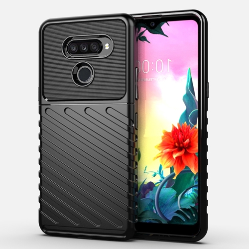 

For LG K50s Thunderbolt Shockproof TPU Soft Case(Black)