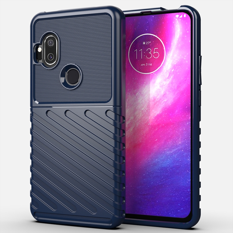 

For Motorola One Hyper Thunderbolt Shockproof TPU Soft Case(Blue)